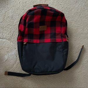 EDDIE BAUER Ashford Laptop Sleeve Backpack - Red Plaid